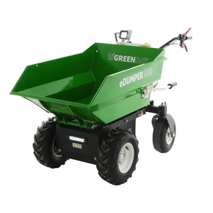 GreenBay eDUMPER 500 akkukäyttöinen dumper-kottikärry, 48 V, 500 kg