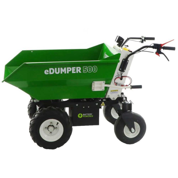 GreenBay eDUMPER 500 akkukäyttöinen dumper-kottikärry, 48 V, 500 kg