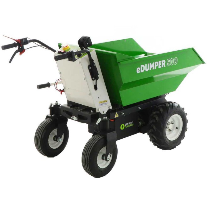 GreenBay eDUMPER 500 akkukäyttöinen dumper-kottikärry, 48 V, 500 kg