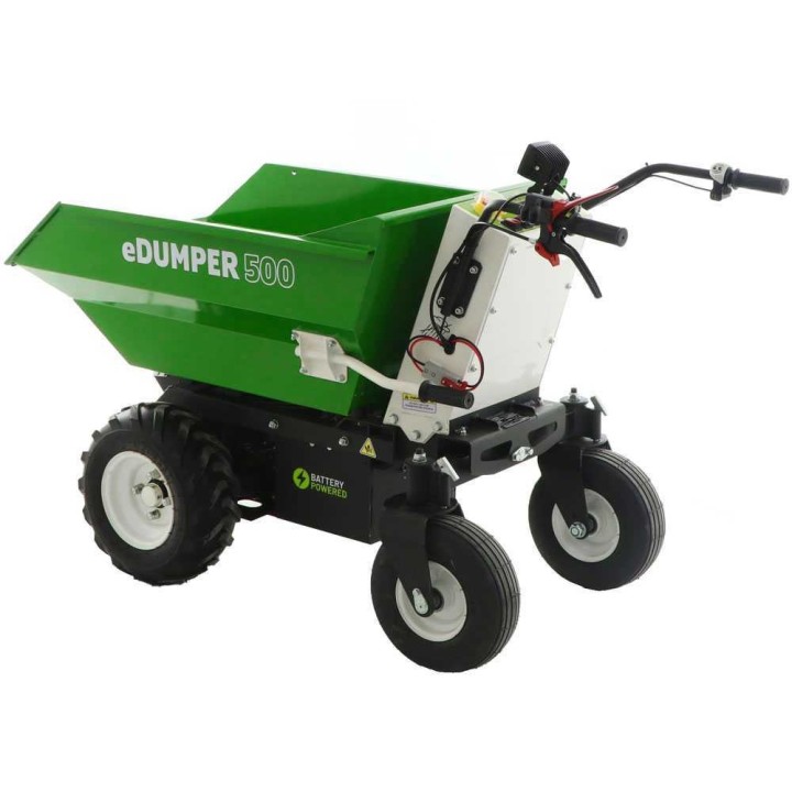 GreenBay eDUMPER 500 akkukäyttöinen dumper-kottikärry, 48 V, 500 kg