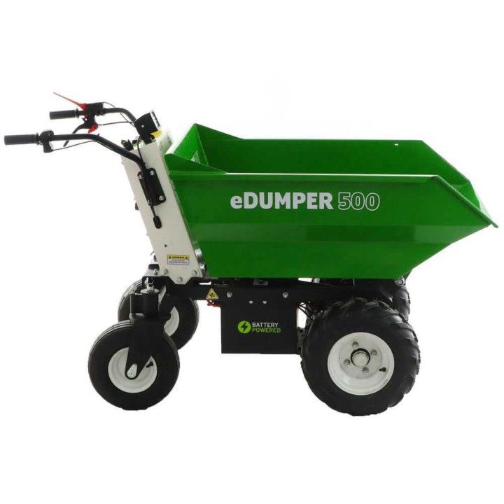 GreenBay eDUMPER 500 akkukäyttöinen dumper-kottikärry, 48 V, 500 kg