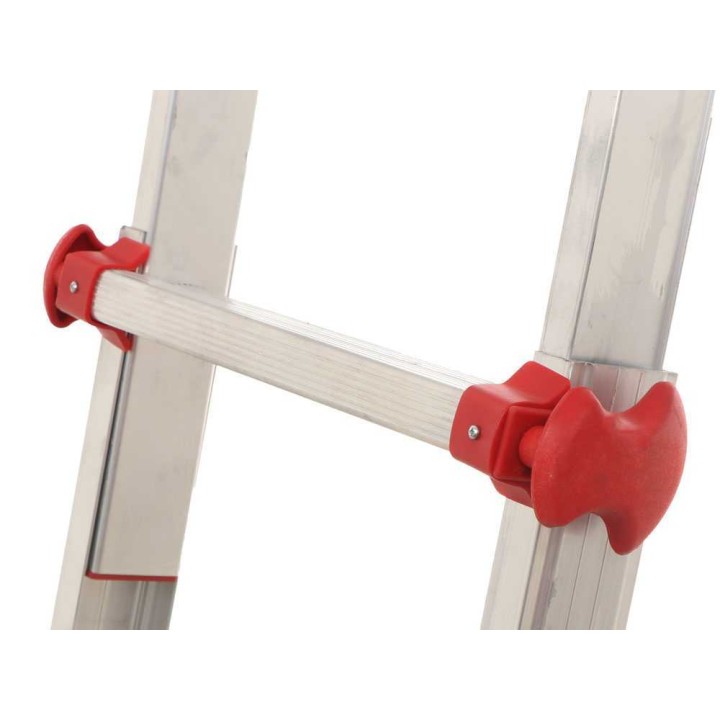 S.T.P. New Red A20NR teleskooppitikas, 2 × 8 askelmaa, 3,90 m, alumiini