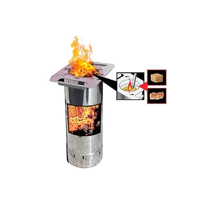 Linea VZ Party pellettigrilli, punainen, 60 × 38 cm paistolevy