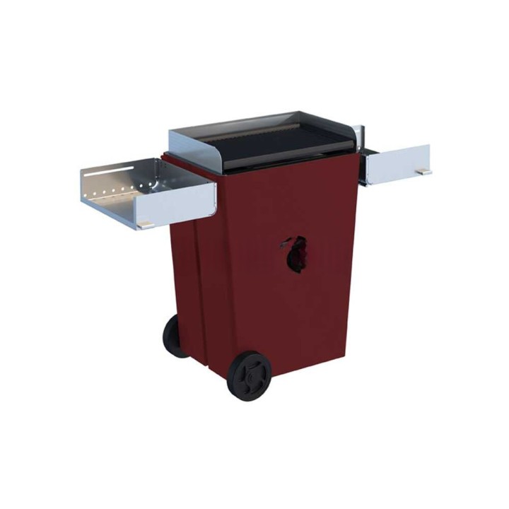 Linea VZ Party pellettigrilli, punainen, 60 × 38 cm paistolevy