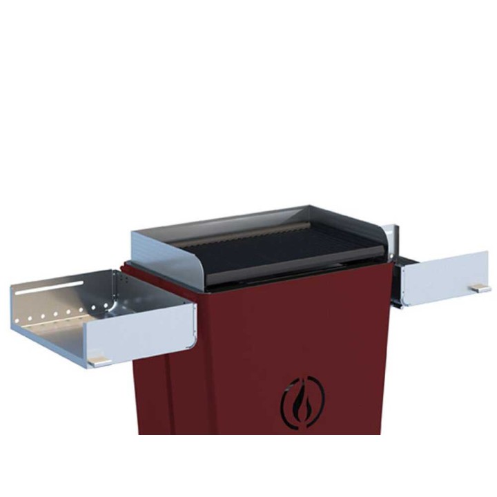 Linea VZ Party pellettigrilli, punainen, 60 × 38 cm paistolevy