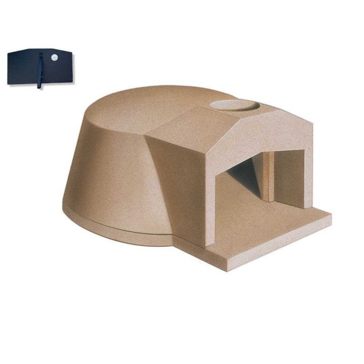 Linea VZ F1 puulämmitteinen upotettava pizzauuni, 85 cm, 3 pizzaa