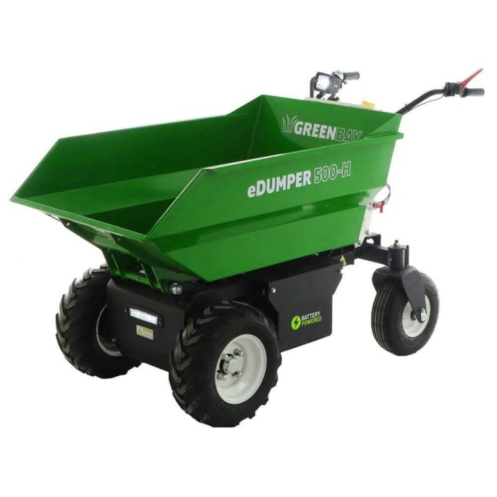 GreenBay eDUMPER 500-H akkukäyttöinen kuljetuskärry, 48 V, 500 kg, hydraulinen kippaus