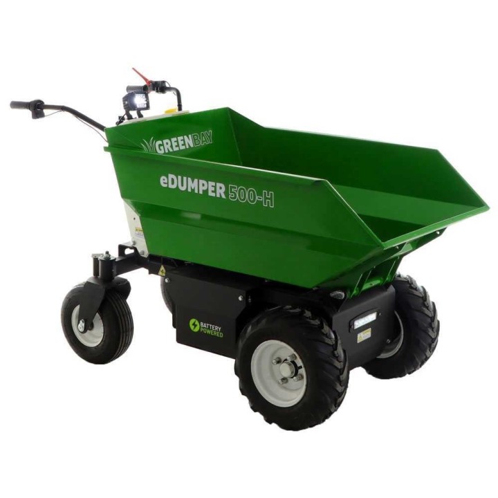 GreenBay eDUMPER 500-H akkukäyttöinen kuljetuskärry, 48 V, 500 kg, hydraulinen kippaus