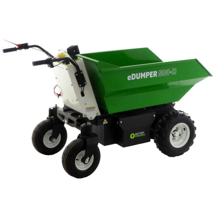 GreenBay eDUMPER 500-H akkukäyttöinen kuljetuskärry, 48 V, 500 kg, hydraulinen kippaus