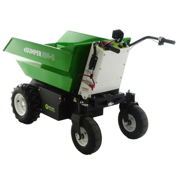 GreenBay eDUMPER 500-H akkukäyttöinen kuljetuskärry, 48 V, 500 kg, hydraulinen kippaus