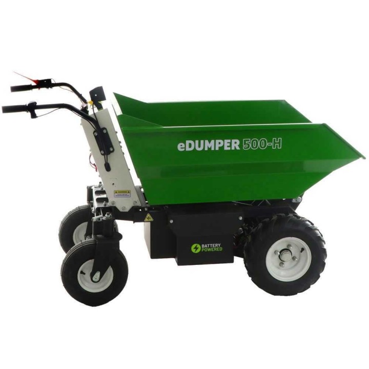 GreenBay eDUMPER 500-H akkukäyttöinen kuljetuskärry, 48 V, 500 kg, hydraulinen kippaus