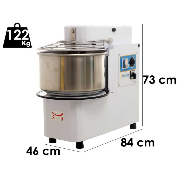 EuroMech ETR 30 2v spiraalitaikinakone, 25 kg, 400 V, 2 nopeutta