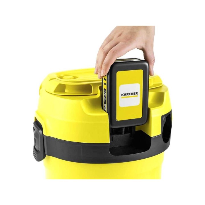 Karcher WD 2-18 märkä- ja kuivaimuri, 12 l, 18 V, ilman akkua ja laturia