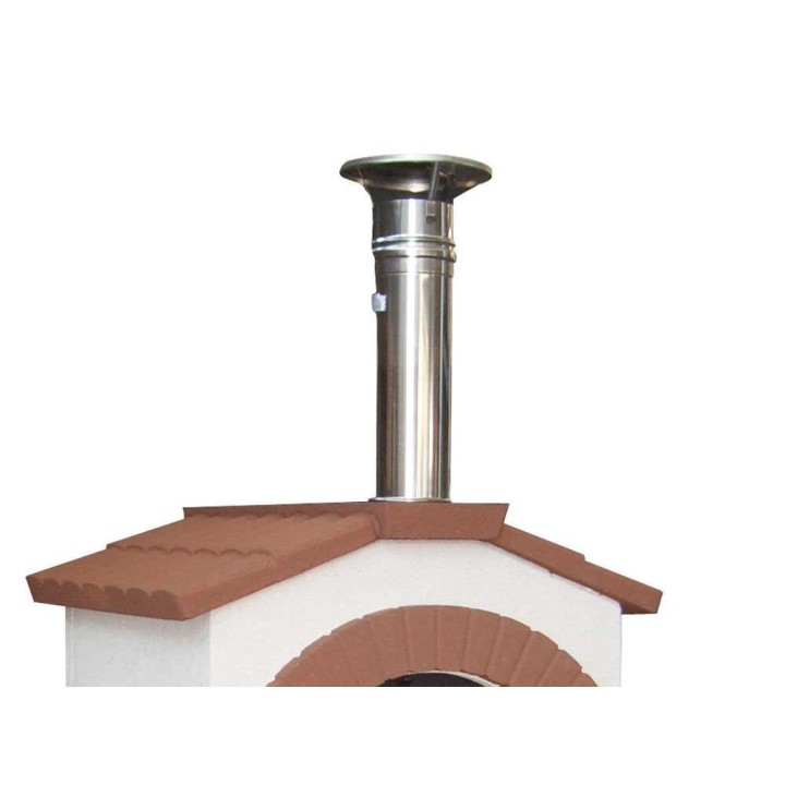 Linea VZ Ponza puulämmitteinen ulkouuni, 55 × 59 cm, 2 pizzaa