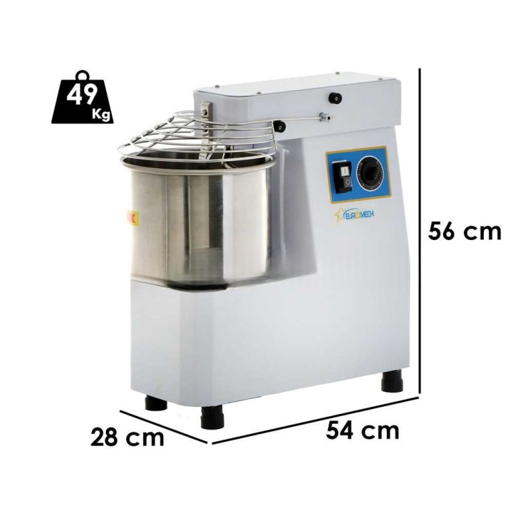 Euromech EMF 10 spiraalitaikinakone, 8 kg, 10 l, 230 V