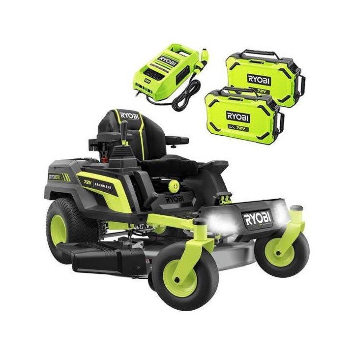 Ryobi ZTRX107 akkukäyttöinen ajoleikkuri nollakääntösäde 107 cm 72 V
