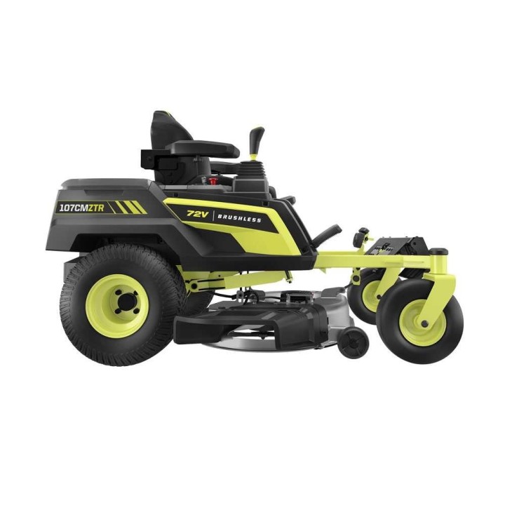 Ryobi ZTRX107 akkukäyttöinen ajoleikkuri, nollakääntösäde, 107 cm, 72 V