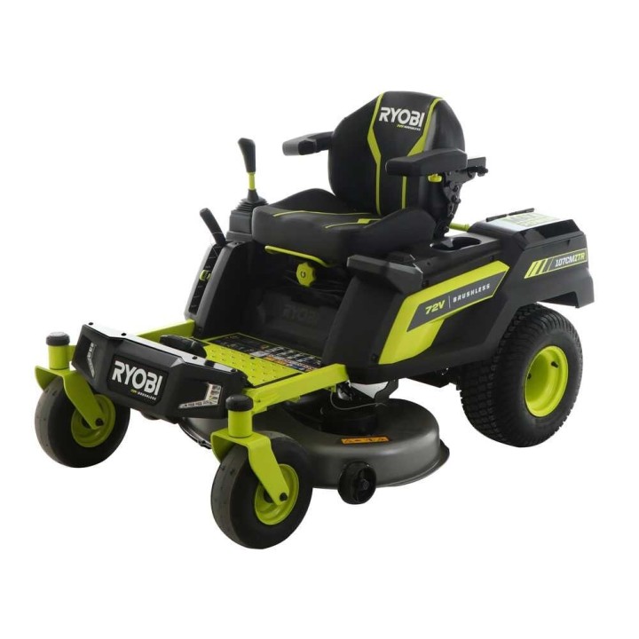 Ryobi ZTRX107 akkukäyttöinen ajoleikkuri, nollakääntösäde, 107 cm, 72 V