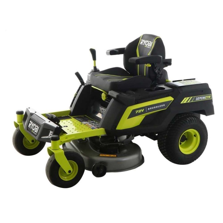 Ryobi ZTRX107 akkukäyttöinen ajoleikkuri, nollakääntösäde, 107 cm, 72 V