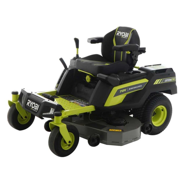 Ryobi ZTRX137 akkukäyttöinen ajoleikkuri, nollakääntösäde, 137 cm, 72 V, 30 Ah