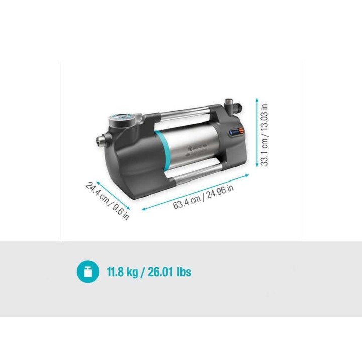 Gardena 6500 SilentComfort puutarhapumppu, 1 300 W, Bluetooth, 6 500 l/h