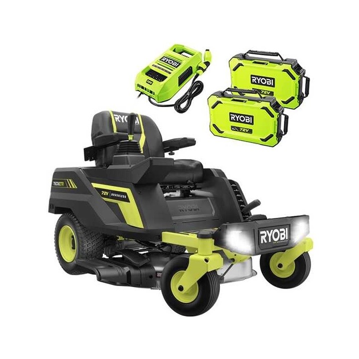 Ryobi ZTRX76 akkukäyttöinen nollakääntösäteinen ruohonleikkuritraktori 76 cm 72 V
