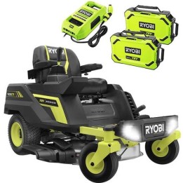 Ryobi ZTRX76 zero turn akkukäyttöinen ajoleikkuri 72 V 76 cm 2 in 1