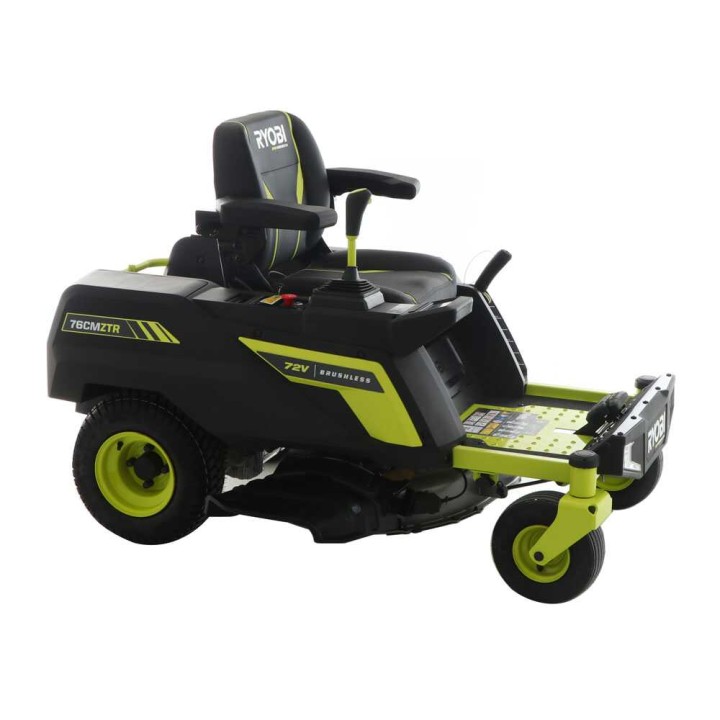Ryobi ZTRX76 zero-turn-akkukäyttöinen ajoleikkuri, 72 V, 76 cm, 2-in-1