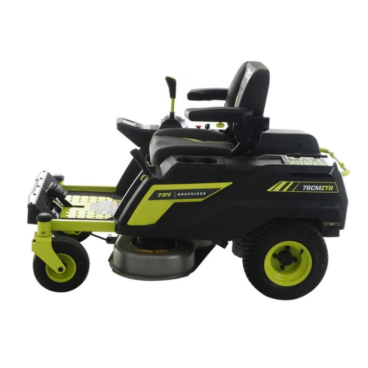 Ryobi ZTRX76 akkukäyttöinen ajoleikkuri, nollakääntösäde, 76 cm, 72 V