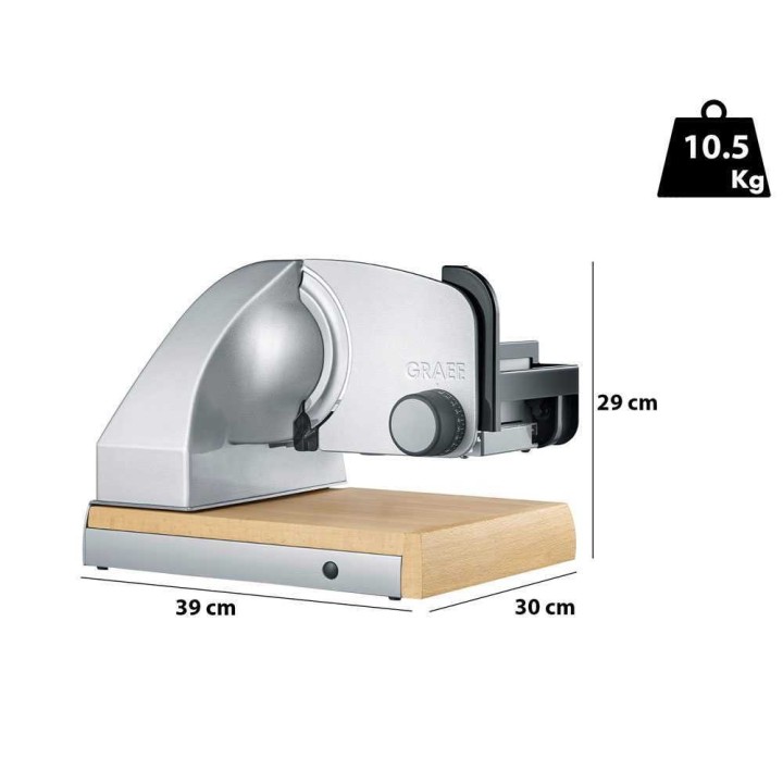 Graef SKS Line 850 Silver viipalointikone, 170 mm, 170 W, 230 V