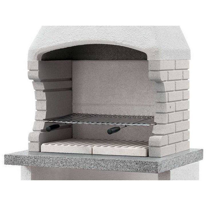 Palazzetti Marbella muurattu puu- ja hiiligrilli, 68 × 37 cm
