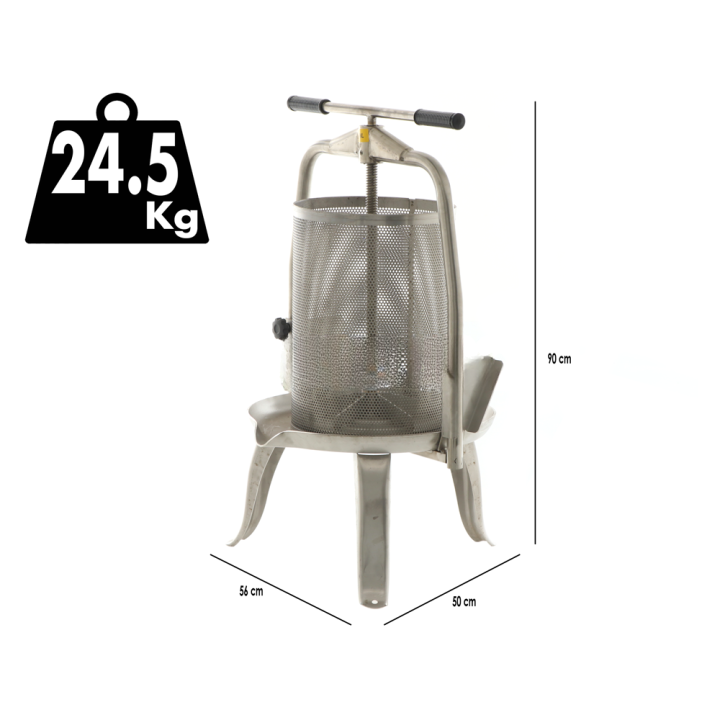 Baesso V30 Inox hedelmäpuristin, 30 l, ruostumaton teräs