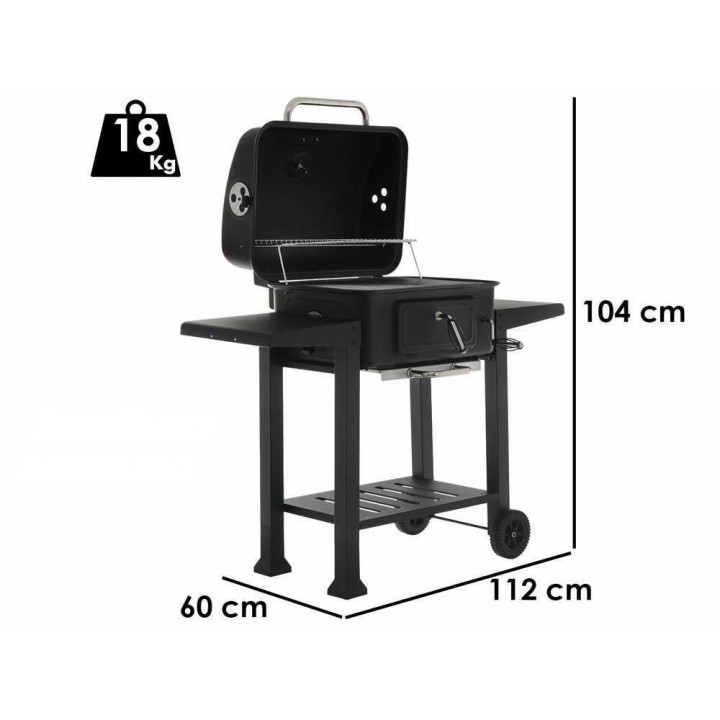 RoyalFood CB 2450 hiiligrilli kannella, 2 337,5 cm², 2 ritilää