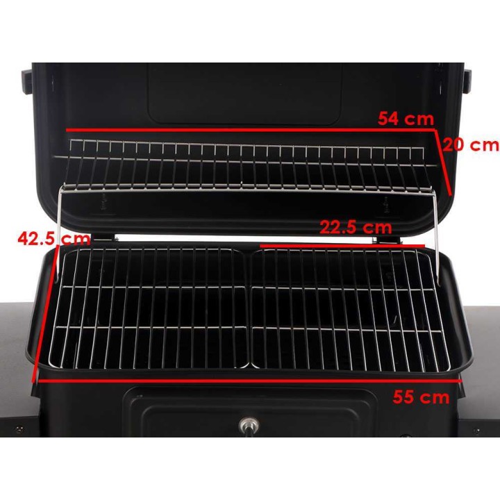 RoyalFood CB 2450 hiiligrilli kannella, 2 337,5 cm², 2 ritilää