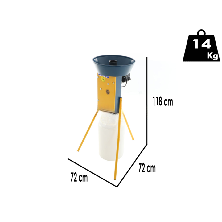 Novital Nuovo Rambo maissinjyvien irrottaja, 180 W, 230 V, 30 l