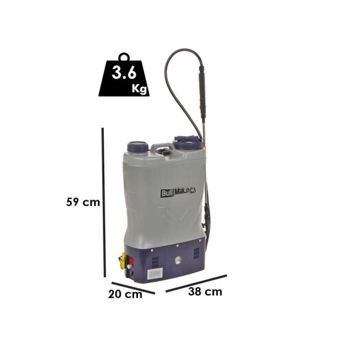 BullMach Pandora 16E Li reppuruisku, 12 V, 8 Ah, 16 l, 5 bar