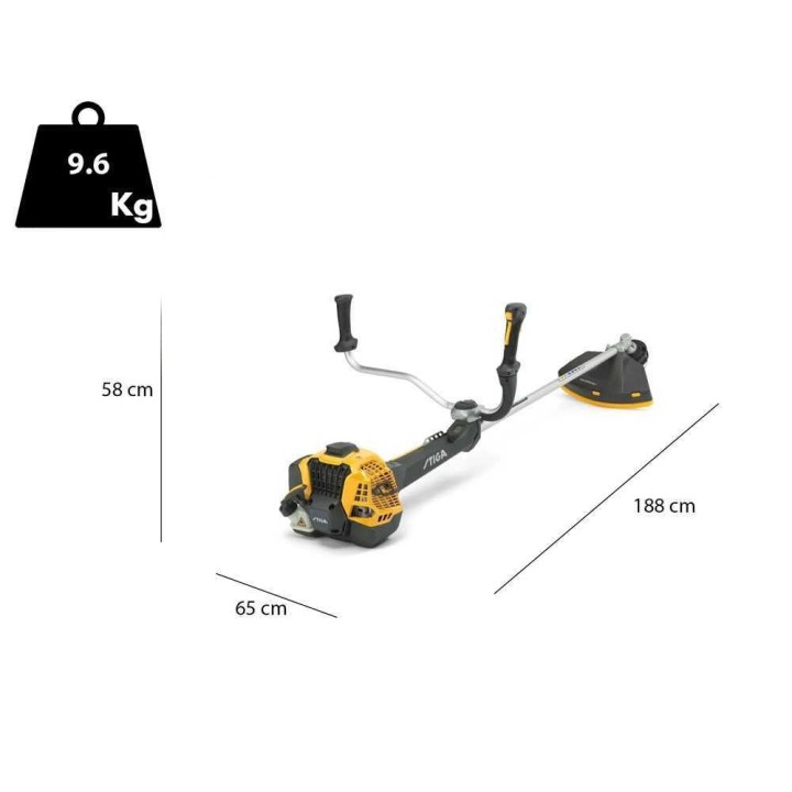 Stiga BC 750 B bensiinikäyttöinen raivaussaha, 44,8 cm³, 1,5 kW, 45 cm