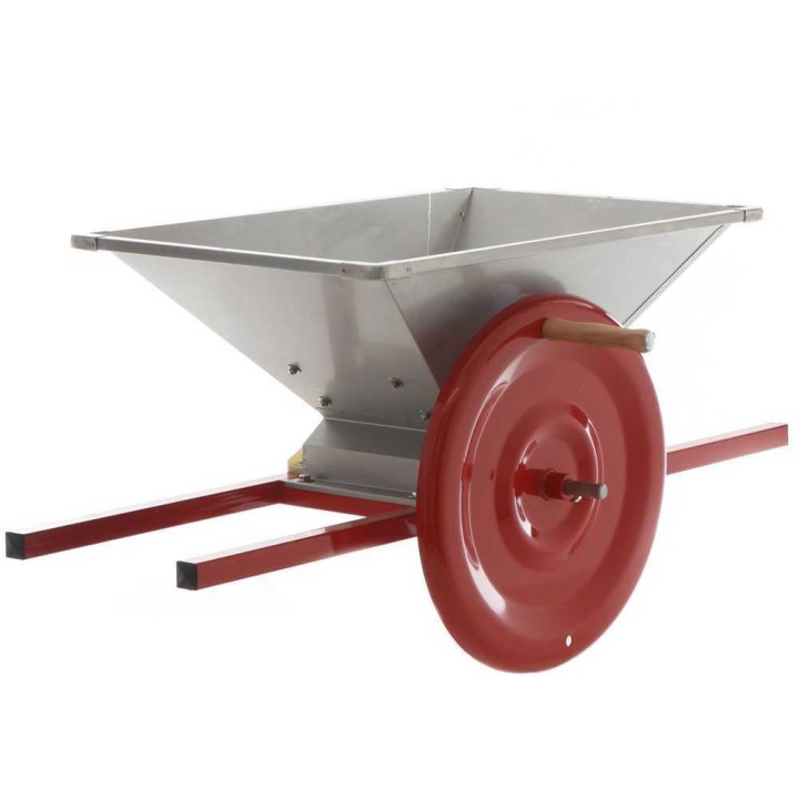 Baesso Mod. 110 käsikäyttöinen hedelmämurskain, 800 kg/h, ruostumaton teräs
