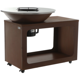 RoyalFood COR 4250 Corten puu ja hiiligrilli 81 cm 3 187 cm