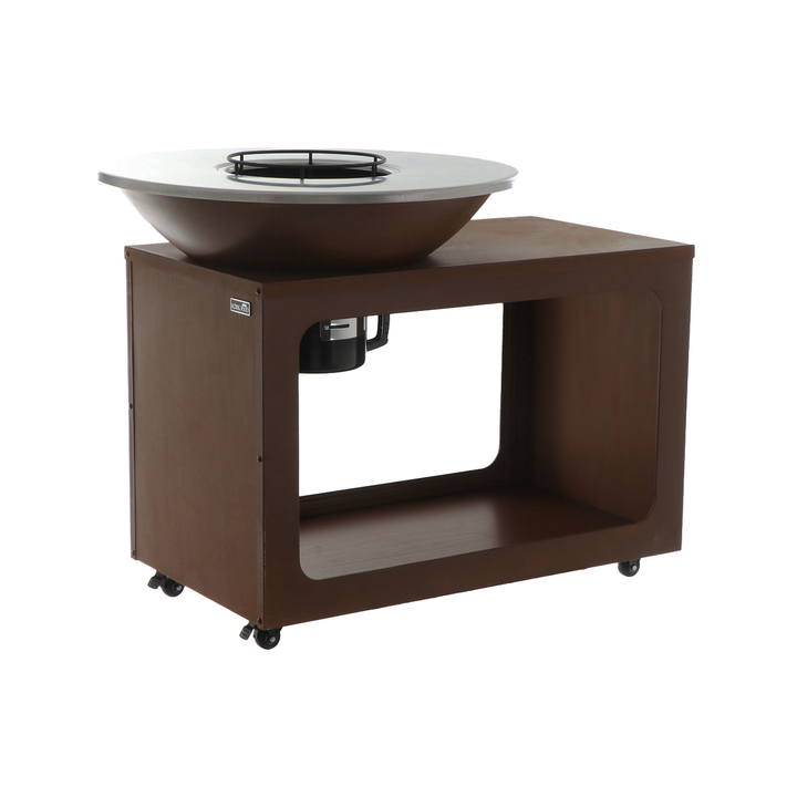 RoyalFood COR 4250 Corten puu ja hiiligrilli 81 cm 3 187 cm