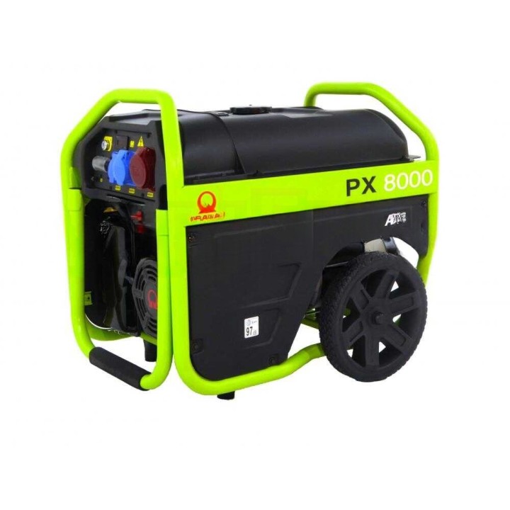 Pramac PX 8000 kolmivaihegeneraattori, 4,8 kW, AVR, sähkökäynnistys