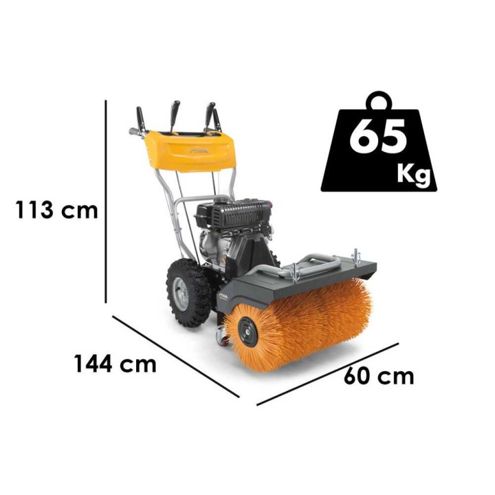 Stiga SWS 600 G moottoriharja, 212 cm³, 60 cm, lumen etulevy