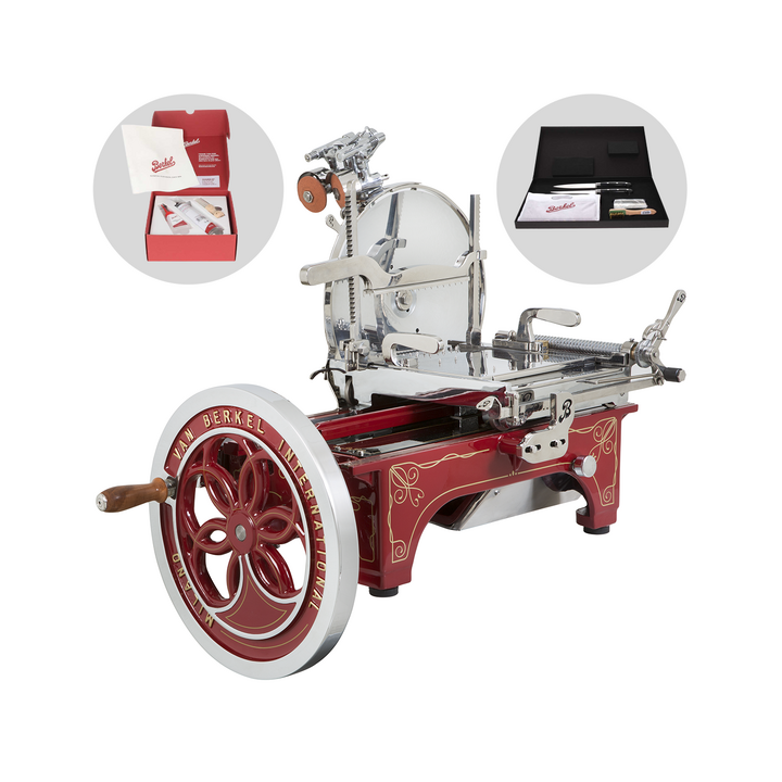 Berkel L16 vauhtipyöräkäyttöinen viipalointikone 350 mm n terä punainen