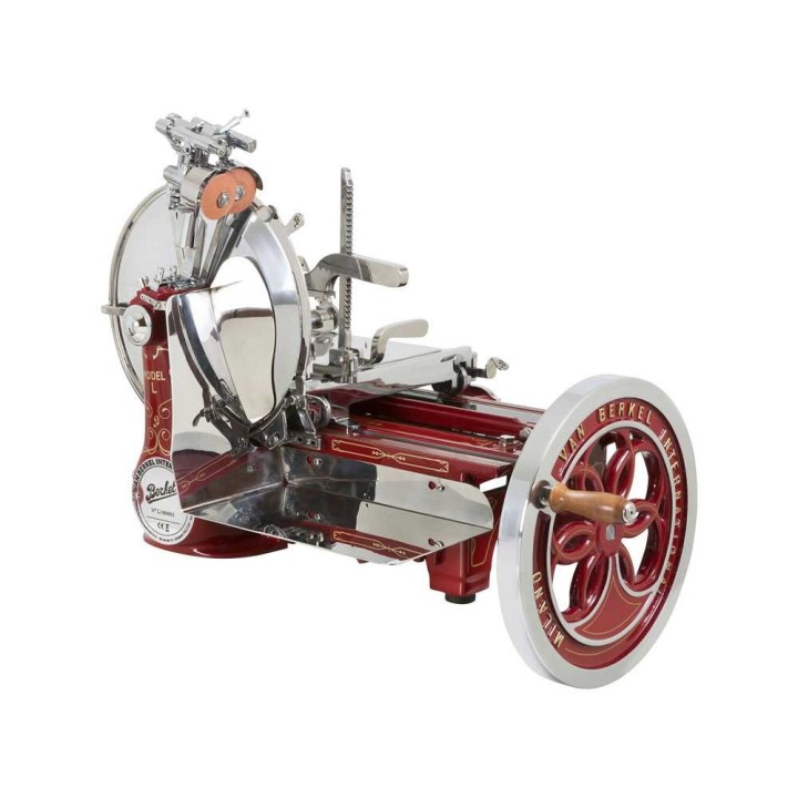 Berkel L16 vauhtipyöräkäyttöinen viipalointikone, 350 mm:n terä, punainen