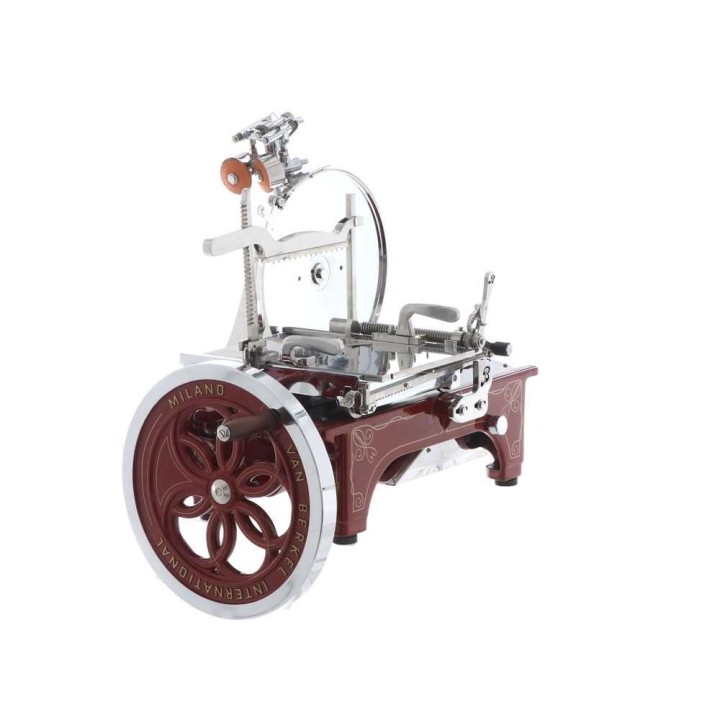 Berkel L16 vauhtipyöräkäyttöinen viipalointikone, 350 mm:n terä, punainen