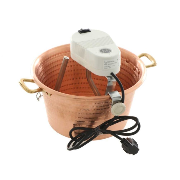 Novital 7,3L sähköinen kuparikattila polentalle, 4 W, 220 V, 30 cm