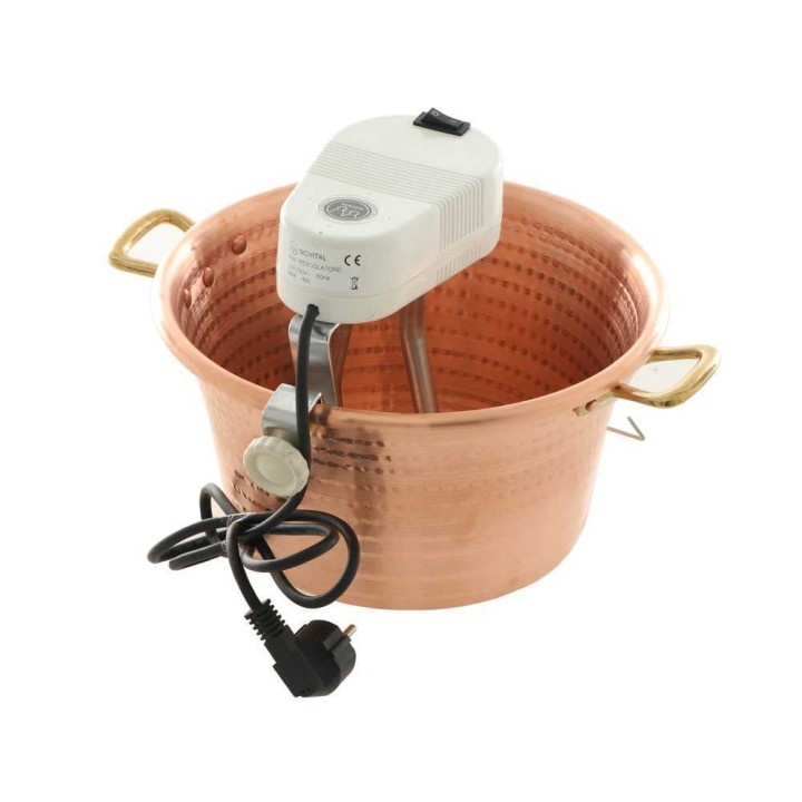 Novital 7,3L sähköinen kuparikattila polentalle, 4 W, 220 V, 30 cm