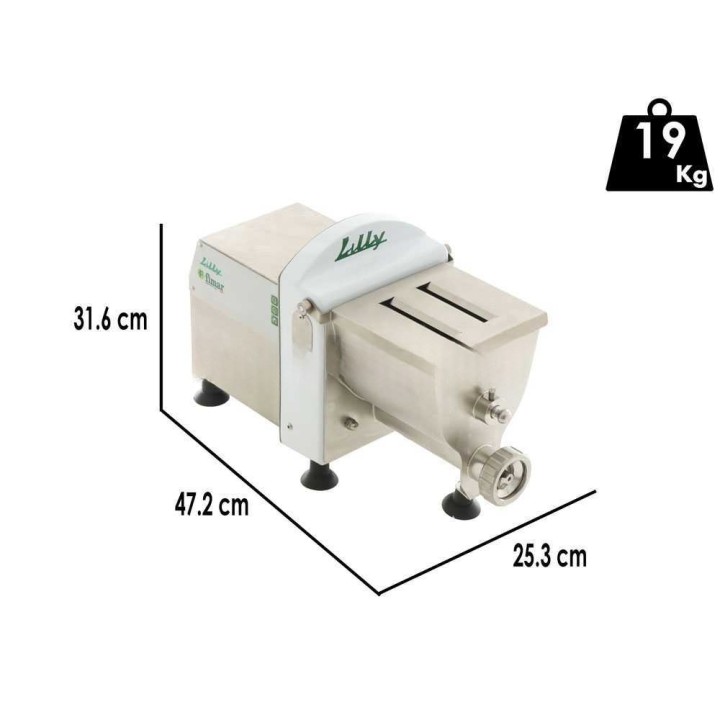 Fimar Lilly PF15E pastakone, vaivaus ja pursotus, 250 W, 230 V