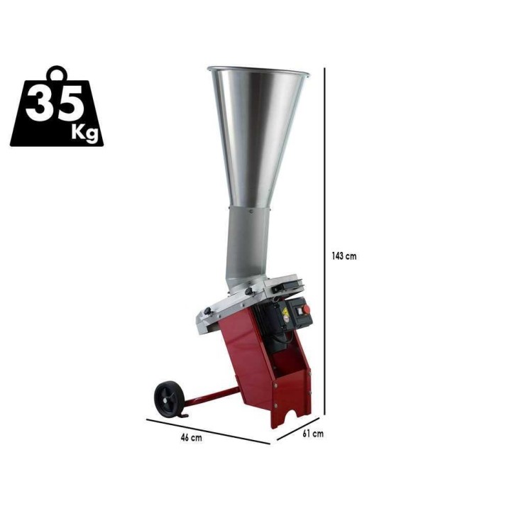 Baesso 995 sähköinen hedelmämylly, 1,5 HP, 230 V, 800–1 000 kg/h