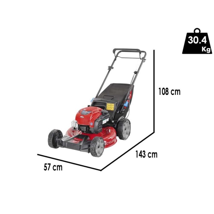 TORO Recycler S53VST bensiiniruohonleikkuri, 53 cm, 163 cm³, takaveto, 57 l